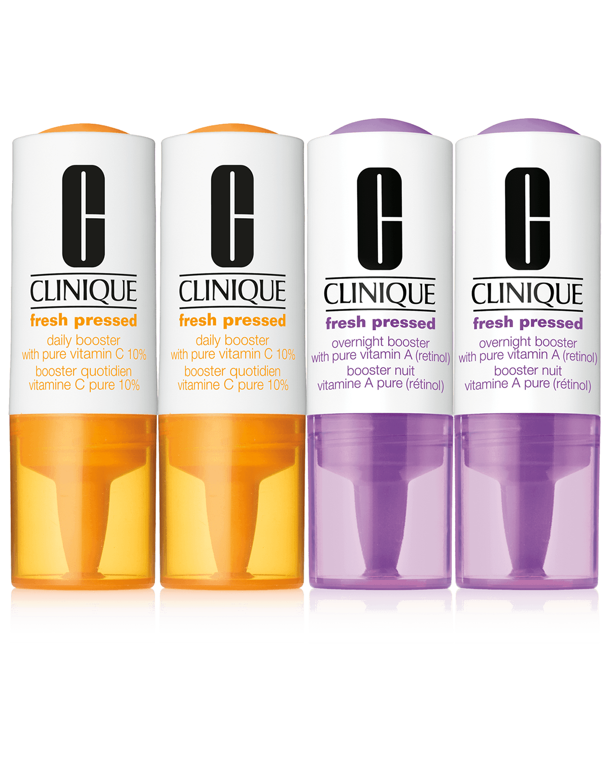 Clinique Fresh Pressed Clinical™ Daily and Overnight Boosters With Pure Vitamins C 10% + A (Retinol)