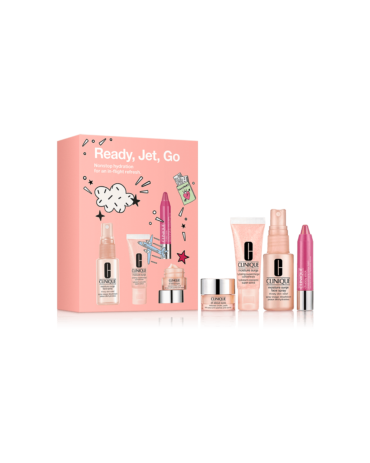 Clinique Ready, Jet, Go