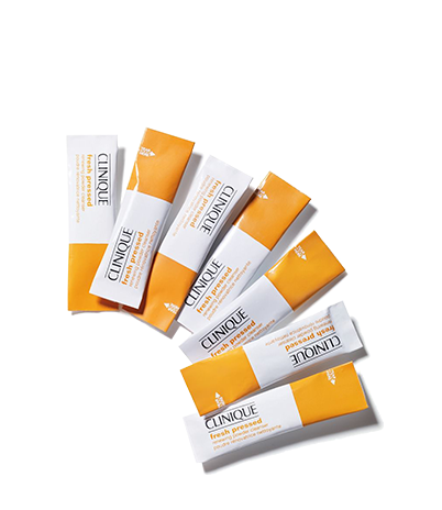 Clinique Fresh Pressed Renewing Powder Cleanser with Pure Vitamin C 1 กล่องมี 28 ซอง