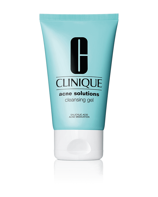 Anti-Blemish Solutions Cleansing Gel โฟมเจลล้างหน้าลดสิว, ผลิตภัณฑ์ทำความสะอาดผิว เนื้อโฟมเจล ให้ฟองนุ่มนวล ช่วยขจัดสิว พร้อมป้องกันการแพร่กระจายของสิวในอนาคต&lt;br&gt;