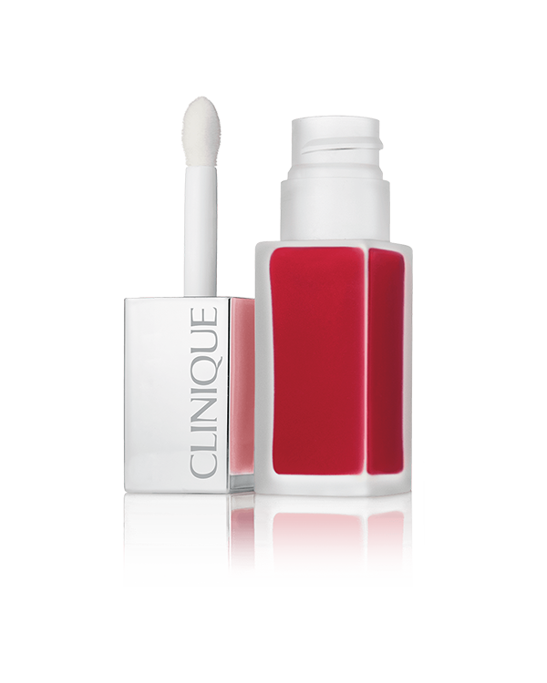 Clinique Pop Liquid™ Matte Lip Colour + Primer, ลิปสติกสูตรเหลวกึ่งประกายแวววาว ให้สีสดสวย เนื้อสัมผัสเบาสบาย พร้อมส่วนผสมของไพร์เมอร์ทำให้สีชัดเจน ริมฝีปากดูนุ่มนวล